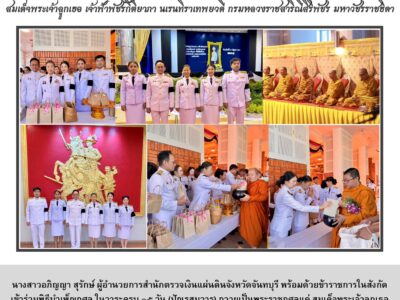 พิธีบำเพ็ญกุศล ในวาระครบ ๑๕ วัน (ปัณรสมวาร)สมเด็จพระเจ้าลูกเธอ เจ้าฟ้าพัชรกิติยาภา นเรนทิราเทพยวดี กรมหลวงราชสาริณีสิริพัชร มหาวัชรราชธิดา